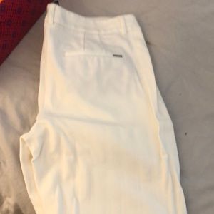 White House Black Market white capris